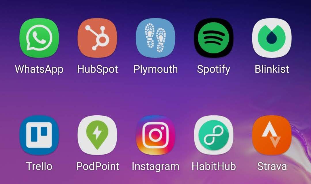 app icons with simple unique symbols